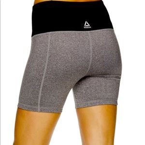 Hi rise Reebok workout shorts